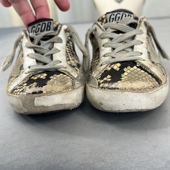 Golden Goose Girls Superstar Python Effect Leather Sneakers - Picture 2 of 8